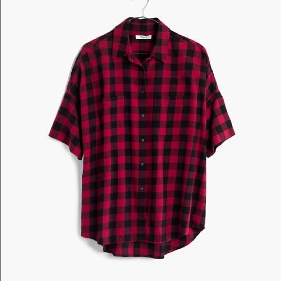 Madewell • NWT flannel shirt buffalo plaid S - Picture 4 of 7